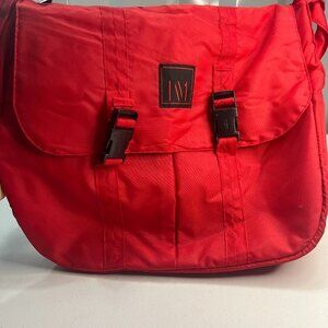 Numero Uno Vintage Tote Messenger Bag Red School Bookbag Crossbody Laptop